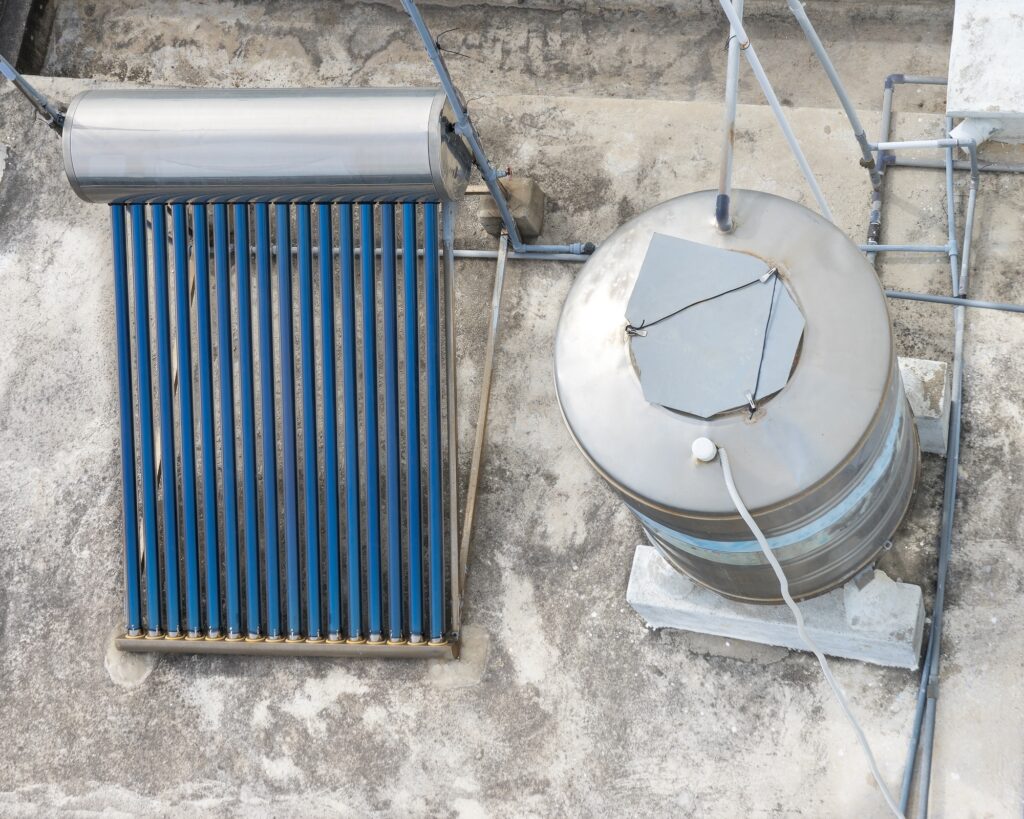 Solar water heatihg system.